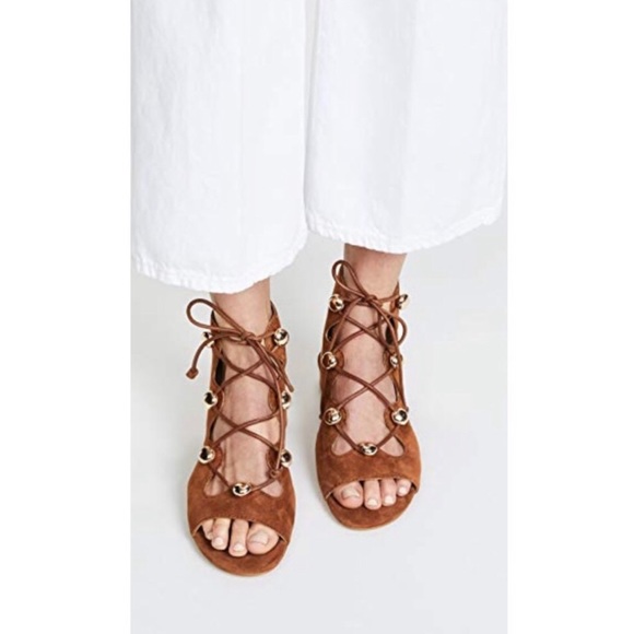 Black Rebecca Minkoff Kyla Ghillie Sandal NEW - Picture 6 of 6